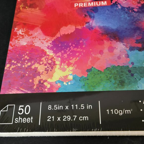 Cool Bank Premium Spiral Sketch Book Heavyweight Paper 50 Sheets Art Drawing Pad - Picture 4 of 6